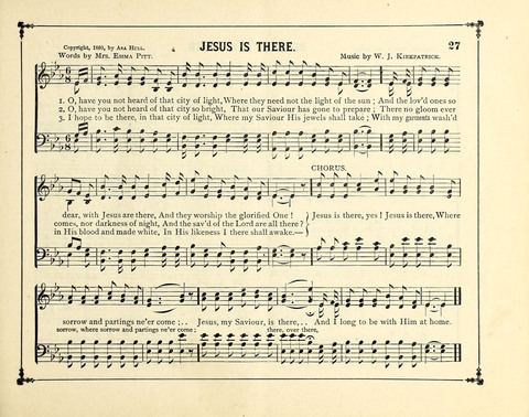 The Gem of Gems: a choice collection of sacred songs, original and selected, for the use of Sunday-Schools, Bible Classes and Social Worship page 27