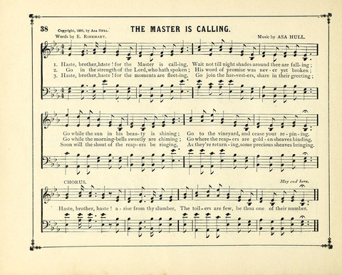 The Gem of Gems: a choice collection of sacred songs, original and selected, for the use of Sunday-Schools, Bible Classes and Social Worship page 38