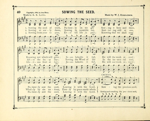 The Gem of Gems: a choice collection of sacred songs, original and selected, for the use of Sunday-Schools, Bible Classes and Social Worship page 40