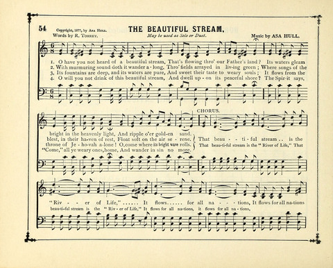 The Gem of Gems: a choice collection of sacred songs, original and selected, for the use of Sunday-Schools, Bible Classes and Social Worship page 54