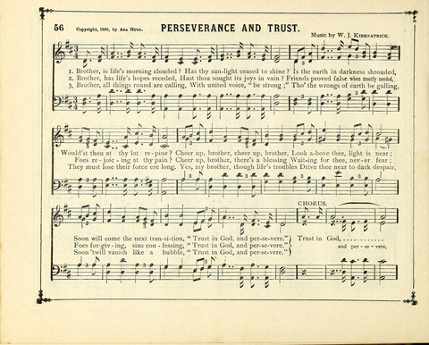 The Gem of Gems: a choice collection of sacred songs, original and selected, for the use of Sunday-Schools, Bible Classes and Social Worship page 56