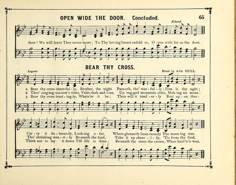 The Gem of Gems: a choice collection of sacred songs, original and selected, for the use of Sunday-Schools, Bible Classes and Social Worship page 65