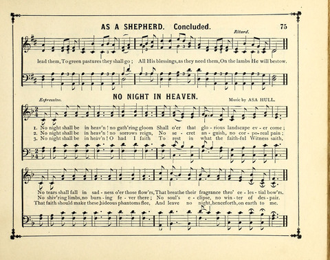 The Gem of Gems: a choice collection of sacred songs, original and selected, for the use of Sunday-Schools, Bible Classes and Social Worship page 75