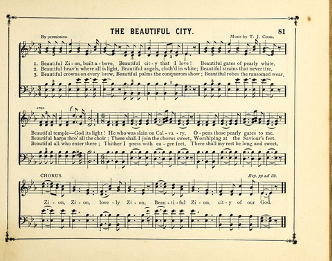 The Gem of Gems: a choice collection of sacred songs, original and selected, for the use of Sunday-Schools, Bible Classes and Social Worship page 81