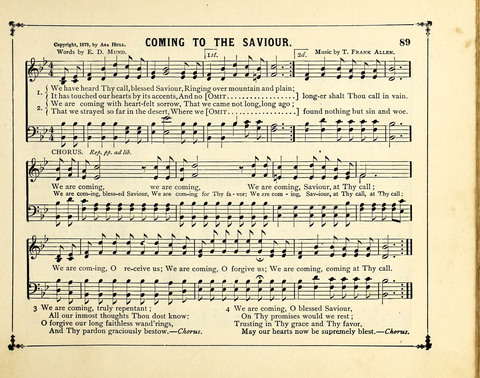 The Gem of Gems: a choice collection of sacred songs, original and selected, for the use of Sunday-Schools, Bible Classes and Social Worship page 89