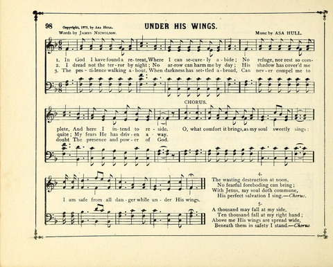 The Gem of Gems: a choice collection of sacred songs, original and selected, for the use of Sunday-Schools, Bible Classes and Social Worship page 98