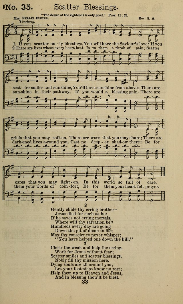 The Gospel of Joy: prepared especially for gospel meetings, camp meetings, devotional meetings, and Sunday schools page 33