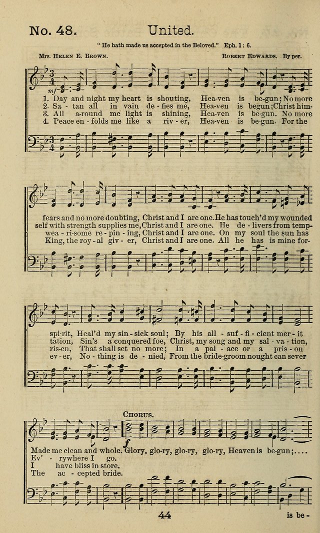 The Gospel of Joy: prepared especially for gospel meetings, camp meetings, devotional meetings, and Sunday schools page 44