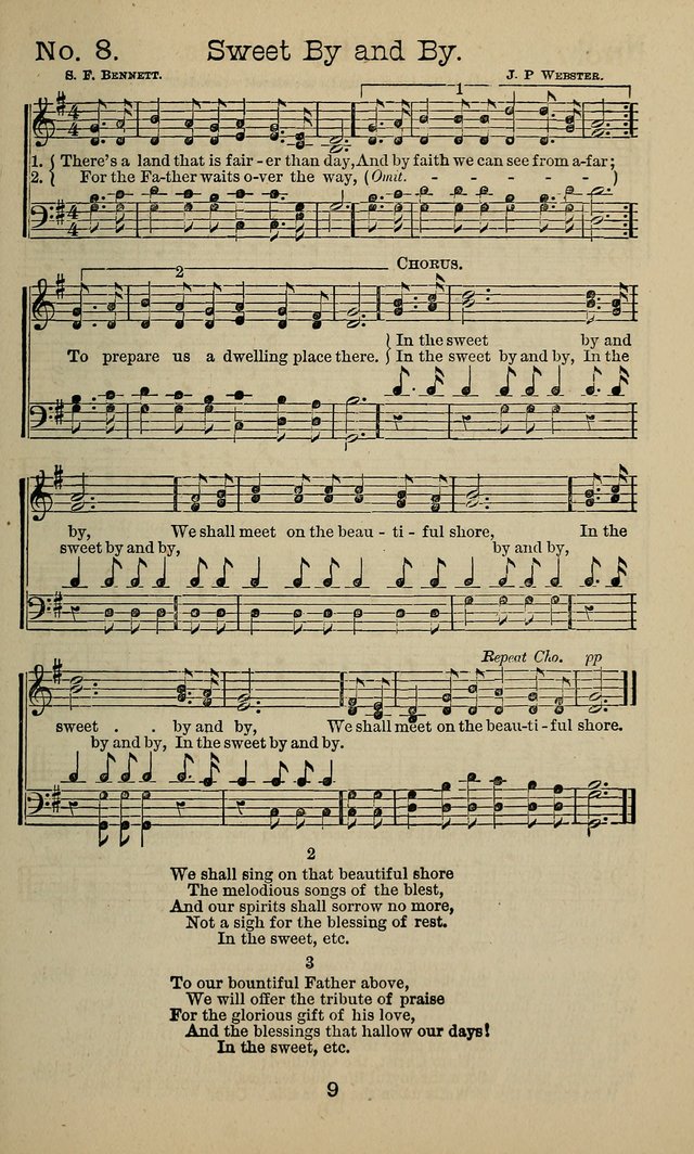 The Gospel of Joy: prepared especially for gospel meetings, camp meetings, devotional meetings, and Sunday schools page 9