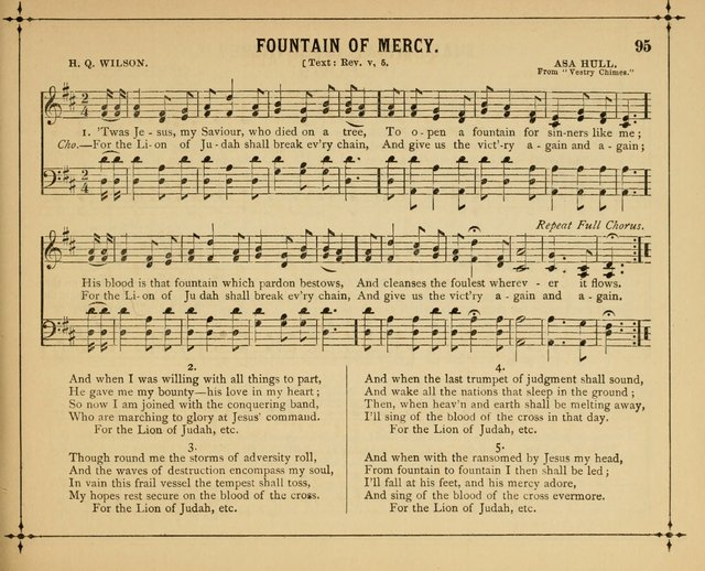 Garlands of Praise: a choice collection of original and selected hymns and tunes suitable for Sunday-Schools, Bible classes and the home circle page 100