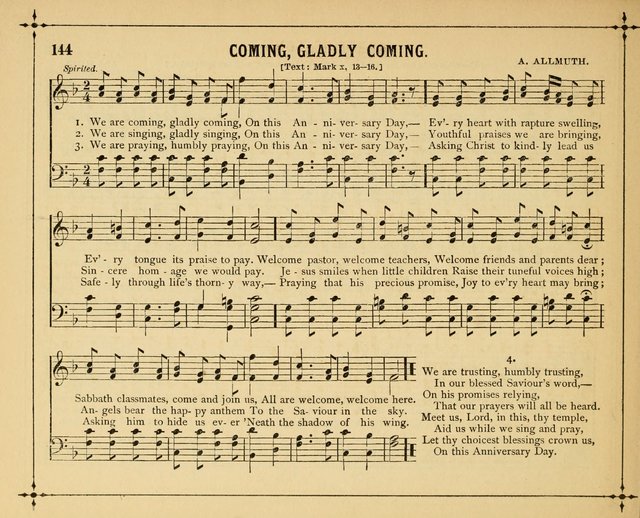 Garlands of Praise: a choice collection of original and selected hymns and tunes suitable for Sunday-Schools, Bible classes and the home circle page 149