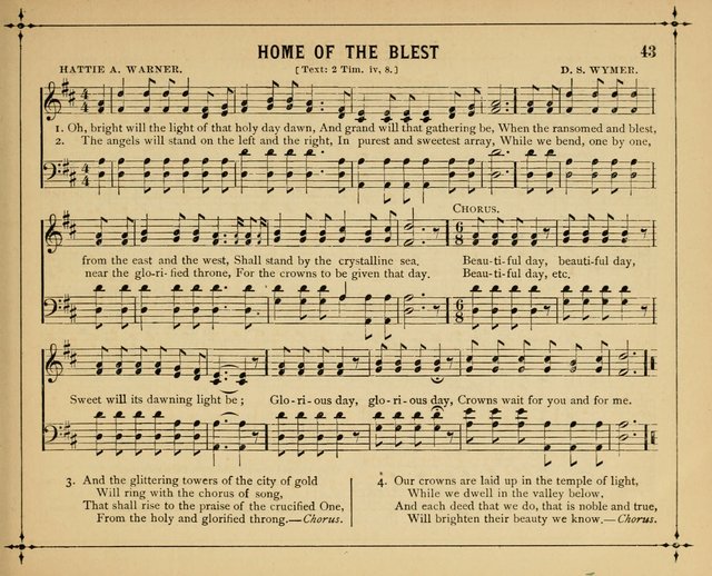 Garlands of Praise: a choice collection of original and selected hymns and tunes suitable for Sunday-Schools, Bible classes and the home circle page 48