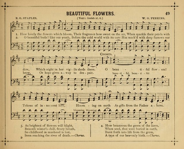 Garlands of Praise: a choice collection of original and selected hymns and tunes suitable for Sunday-Schools, Bible classes and the home circle page 54