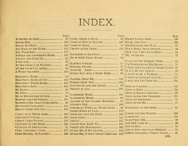 Gates of Praise: for the Sabbath-school, praise-service, prayer-meeting, etc. page 191