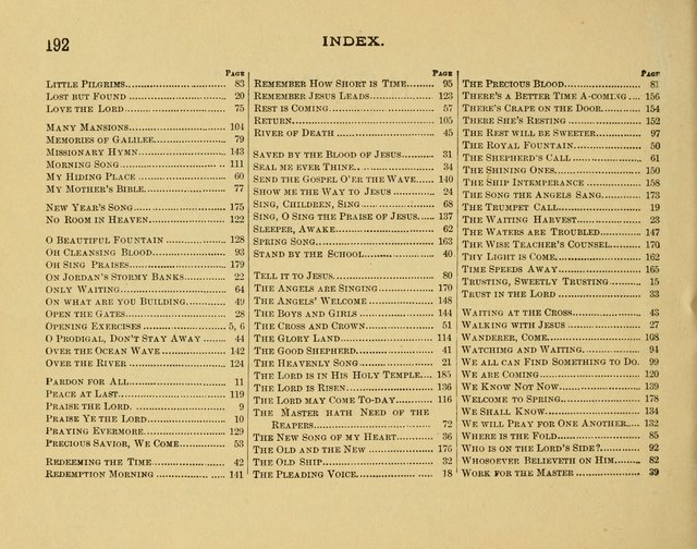 Gates of Praise: for the Sabbath-school, praise-service, prayer-meeting, etc. page 192