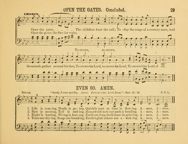 Gates of Praise: for the Sabbath-school, praise-service, prayer-meeting, etc. page 29