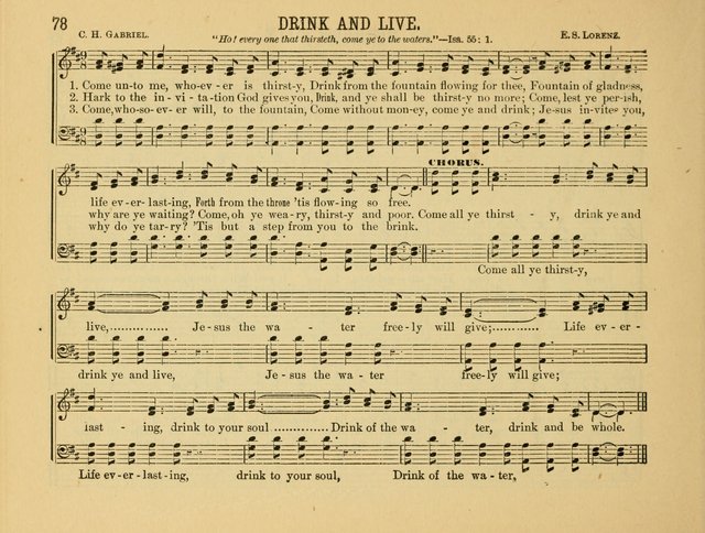 Gates of Praise: for the Sabbath-school, praise-service, prayer-meeting, etc. page 78