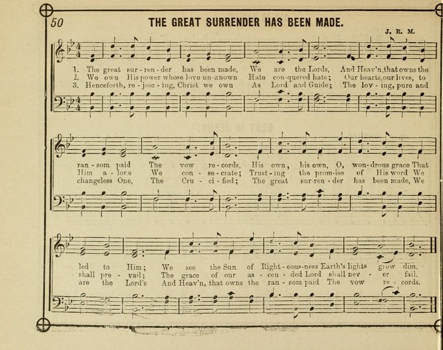 Heavenward: a choice selection of sacred songs, adapted to the wants of Sunday Schools, Praise Meetings and the Home Circle page 50