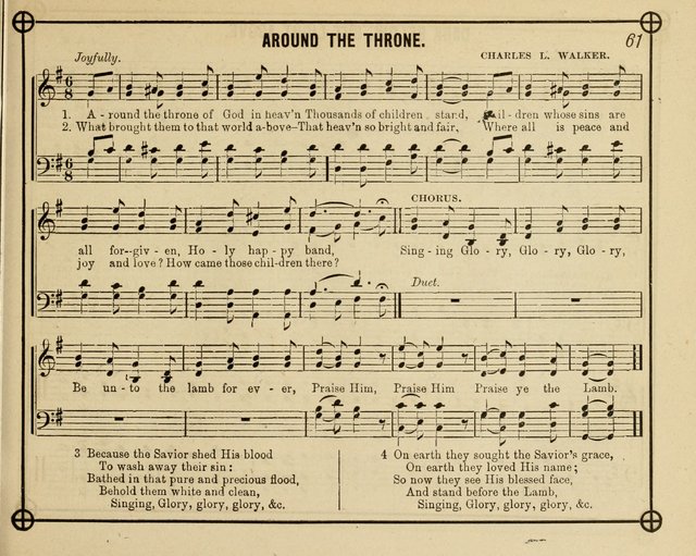 Heavenward: a choice selection of sacred songs, adapted to the wants of Sunday Schools, Praise Meetings and the Home Circle page 61