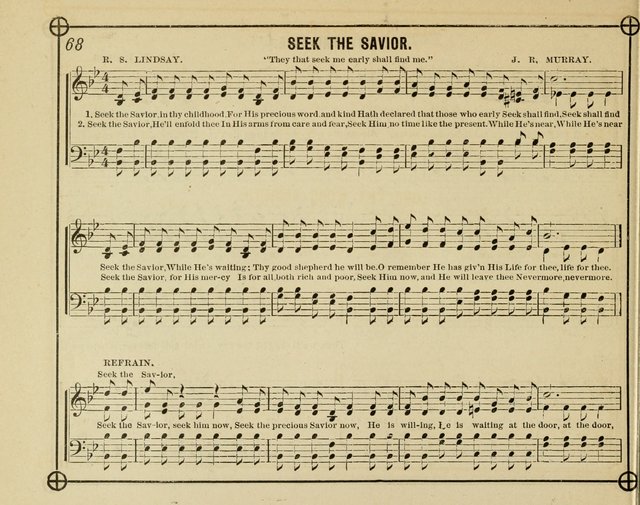 Heavenward: a choice selection of sacred songs, adapted to the wants of Sunday Schools, Praise Meetings and the Home Circle page 68