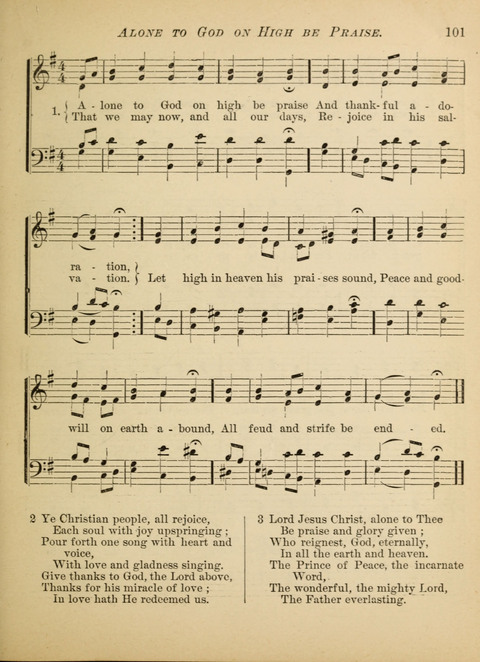 The Hosanna: a book of hymns, songs, chants, and anthems for children page 101