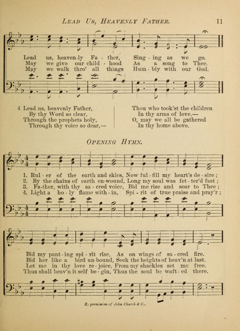 The Hosanna: a book of hymns, songs, chants, and anthems for children page 11