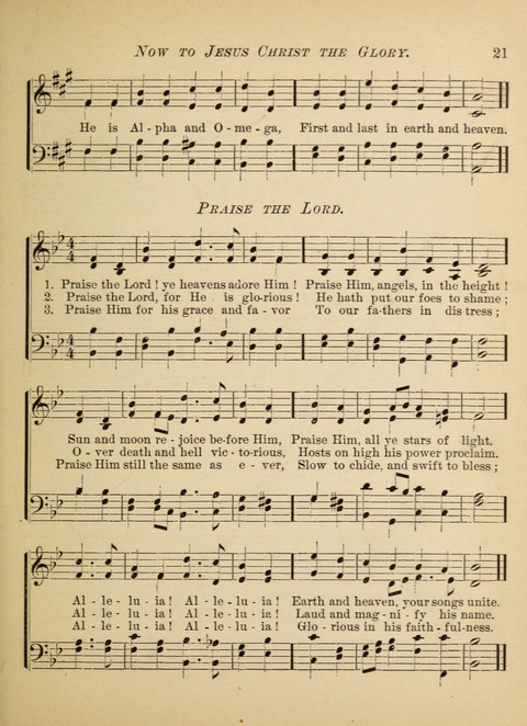 The Hosanna: a book of hymns, songs, chants, and anthems for children page 21