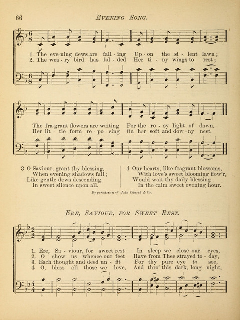 The Hosanna: a book of hymns, songs, chants, and anthems for children page 66