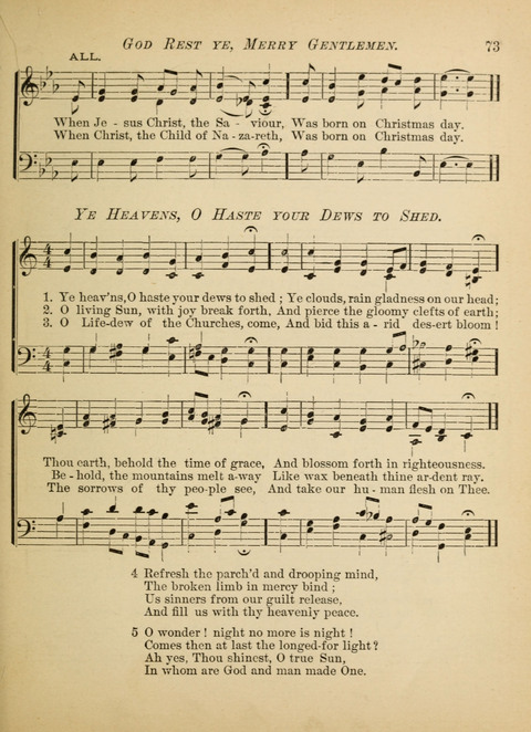 The Hosanna: a book of hymns, songs, chants, and anthems for children page 73