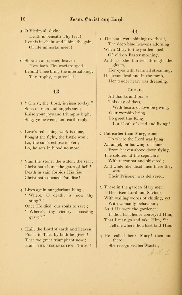 Hymnal page 18