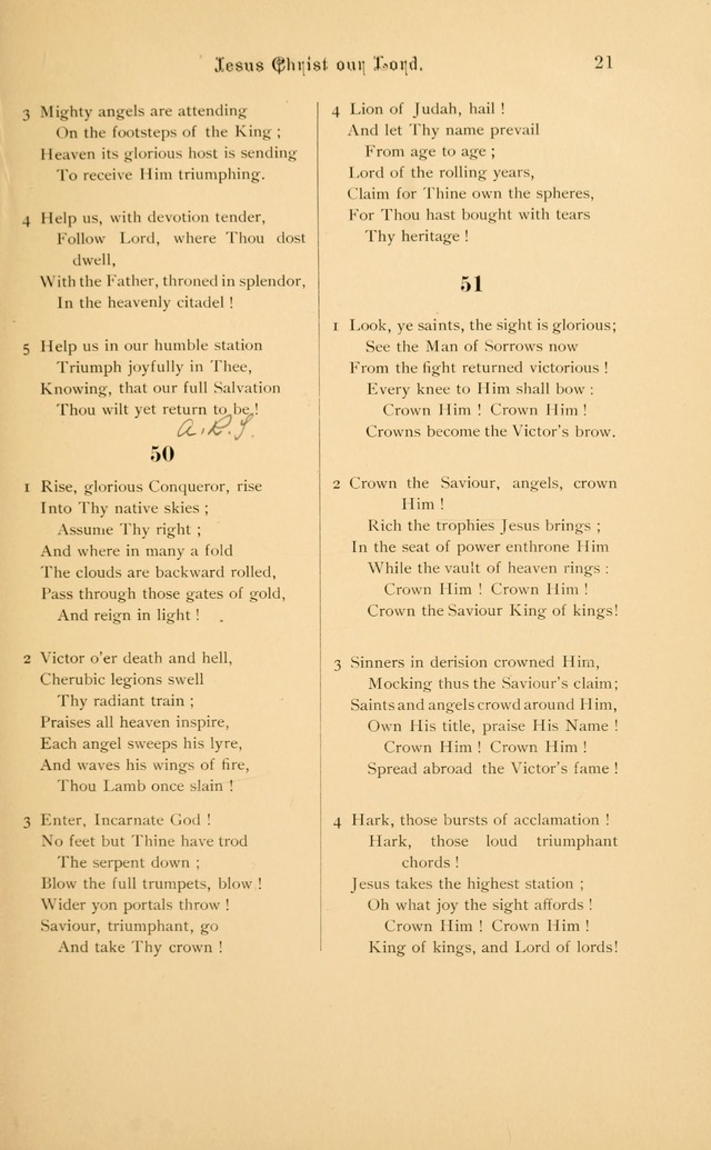 Hymnal page 21