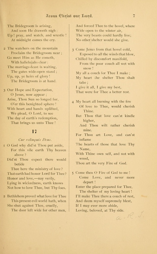 Hymnal page 7