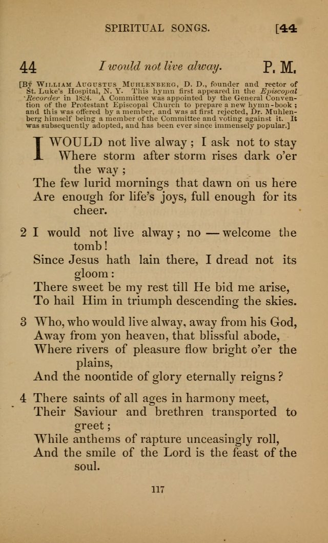 Hymns for All Christians page 117