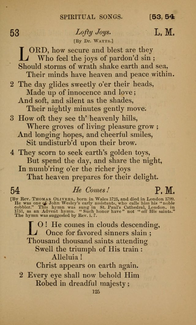 Hymns for All Christians page 125