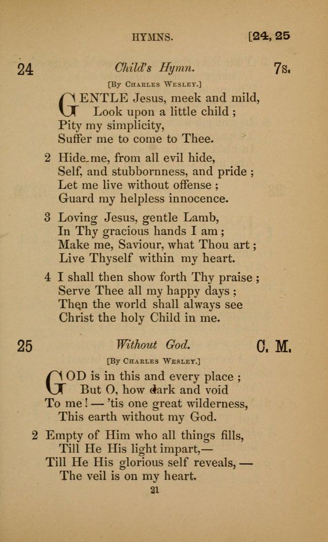 Hymns for All Christians page 21