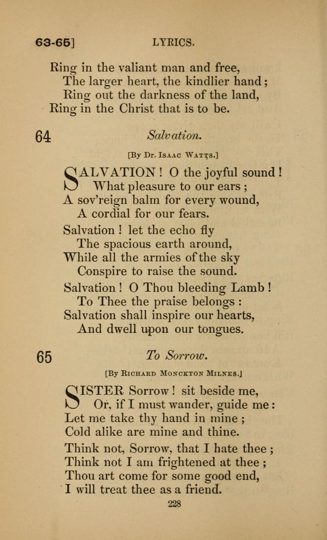 Hymns for All Christians page 228