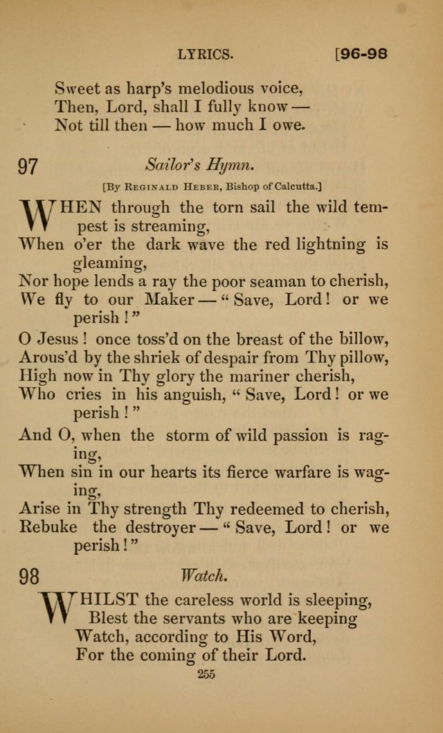 Hymns for All Christians page 255