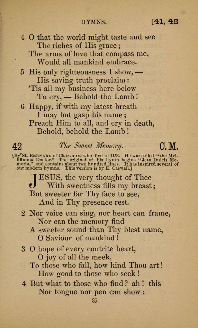 Hymns for All Christians page 35