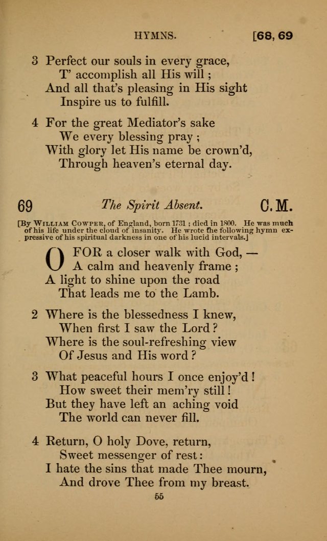 Hymns for All Christians page 55