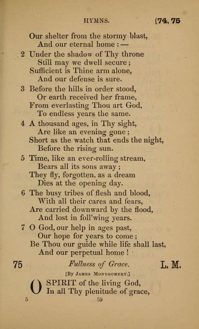 Hymns for All Christians page 59