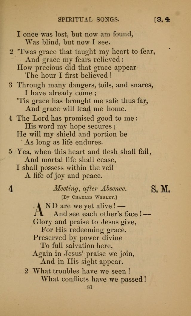 Hymns for All Christians page 81