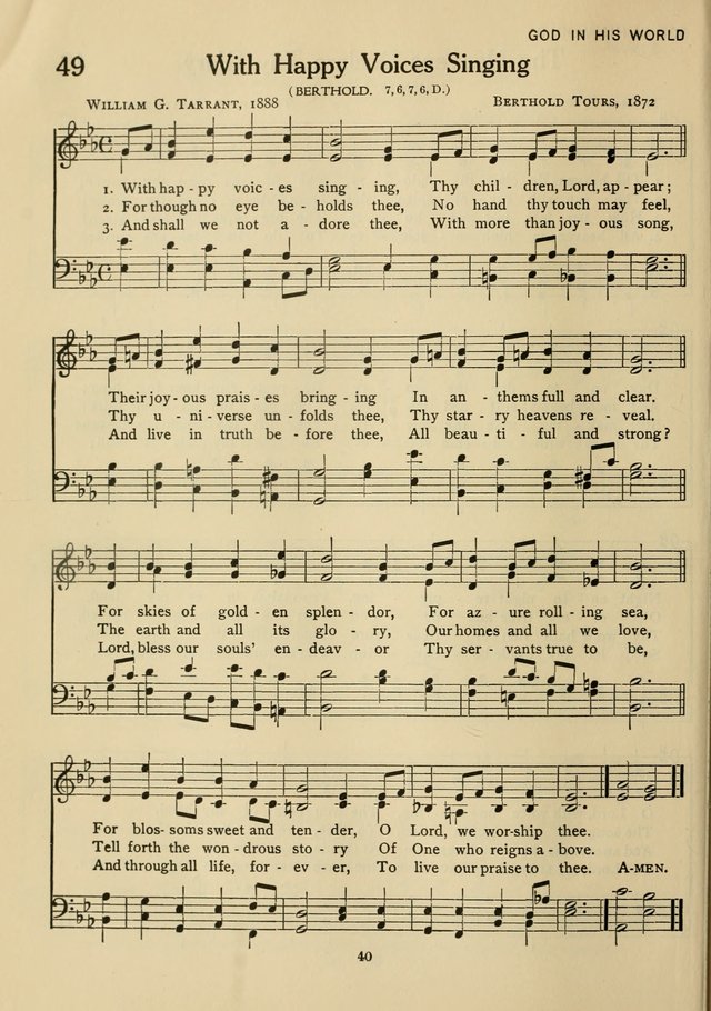 Hymnal for American Youth page 41