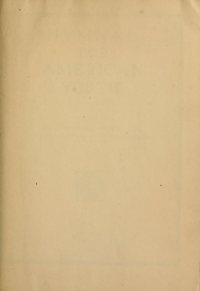 Hymnal for American Youth page iii