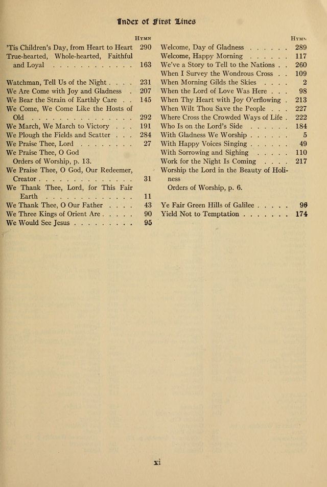 Hymnal for American Youth page xv