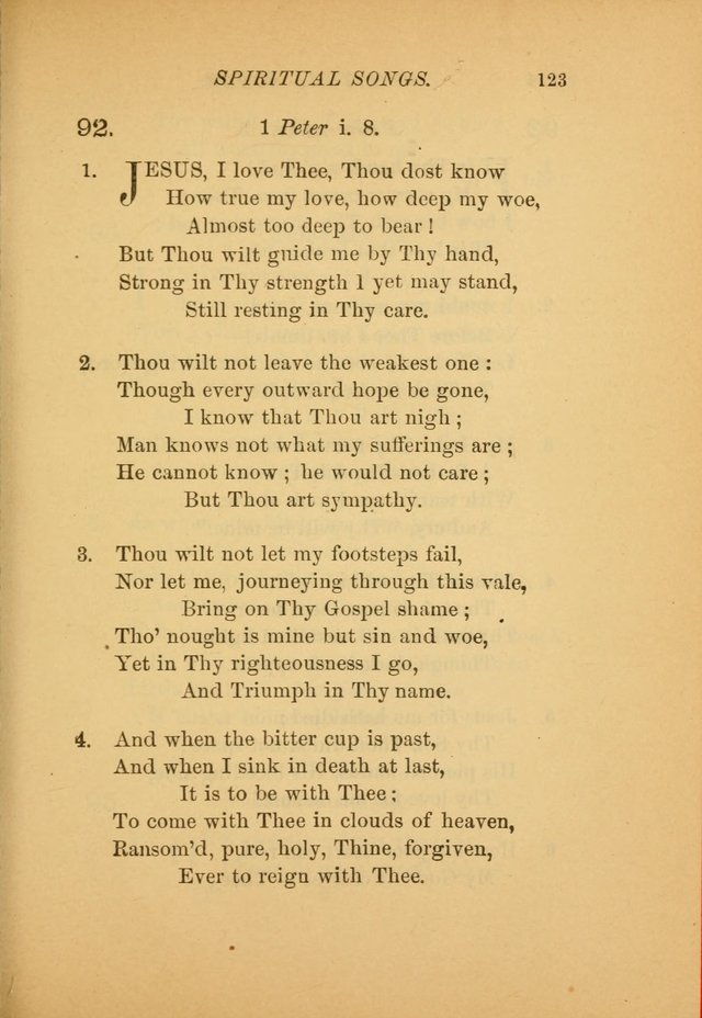 Hymns for the Church on Earth: being three hundred and sixty-six hymns and spiritual songs. (For the most part of modern date.) (New Ed.) page 125