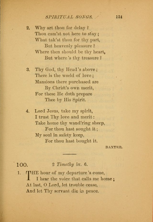 Hymns for the Church on Earth: being three hundred and sixty-six hymns and spiritual songs. (For the most part of modern date.) (New Ed.) page 133