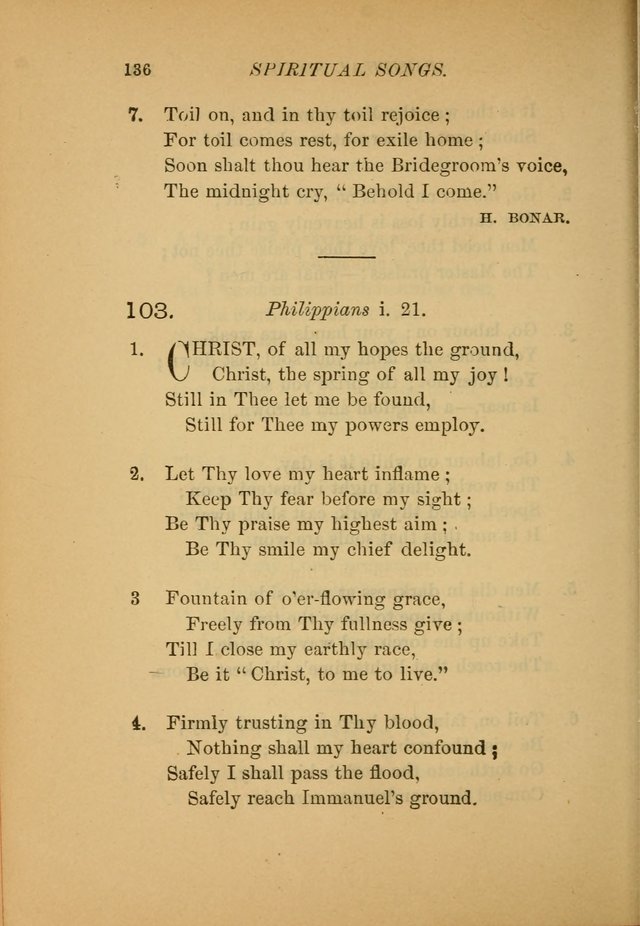 Hymns for the Church on Earth: being three hundred and sixty-six hymns and spiritual songs. (For the most part of modern date.) (New Ed.) page 138