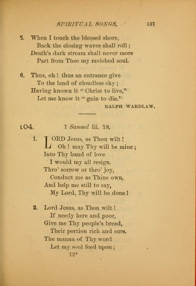 Hymns for the Church on Earth: being three hundred and sixty-six hymns and spiritual songs. (For the most part of modern date.) (New Ed.) page 139