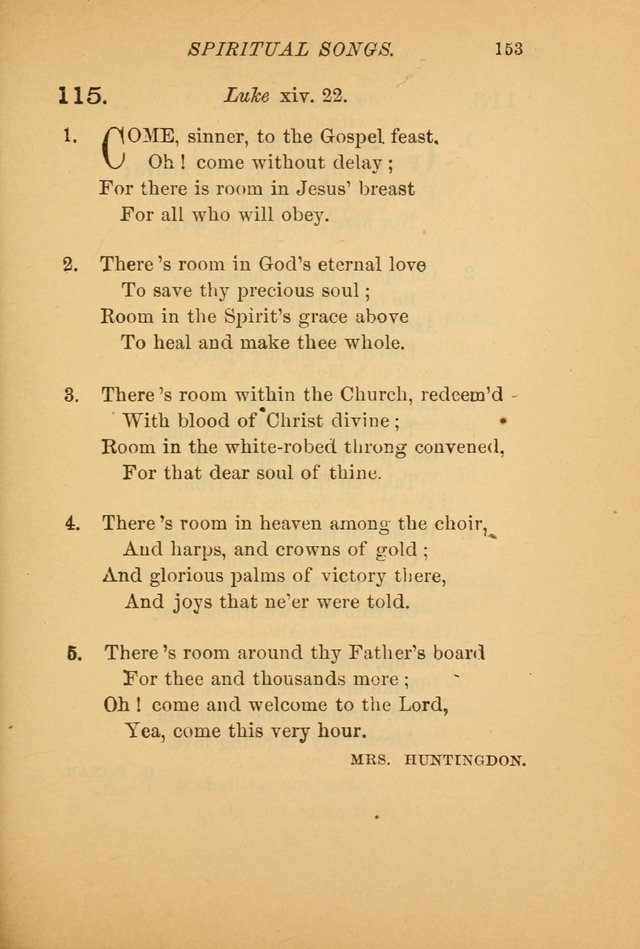 Hymns for the Church on Earth: being three hundred and sixty-six hymns and spiritual songs. (For the most part of modern date.) (New Ed.) page 155