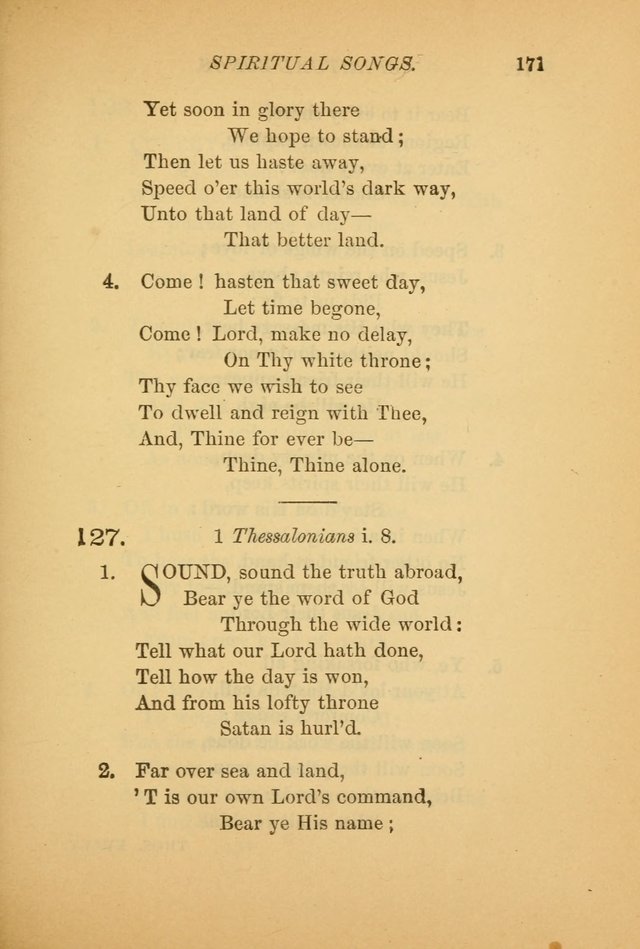 Hymns for the Church on Earth: being three hundred and sixty-six hymns and spiritual songs. (For the most part of modern date.) (New Ed.) page 173